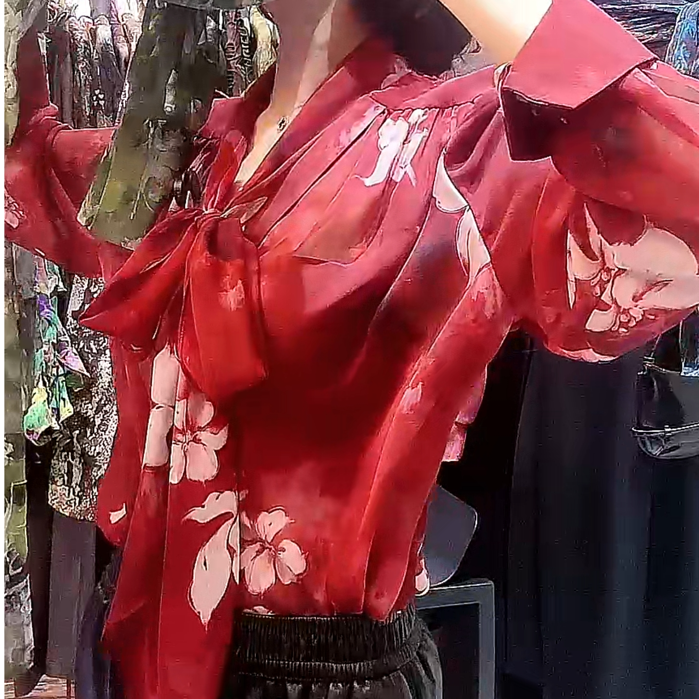 薄款上衣唐装气质夏季重工时尚古装网红女装红色