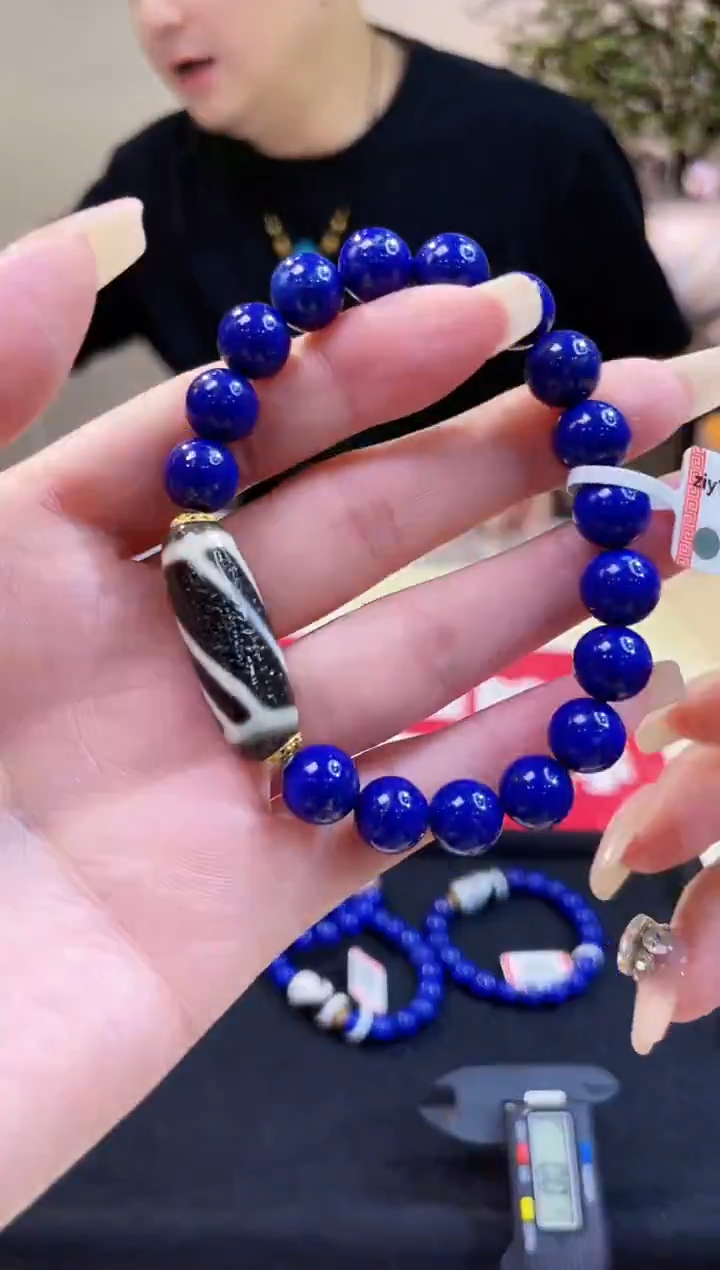 18K金镶嵌青金石手链@@ZY40217010