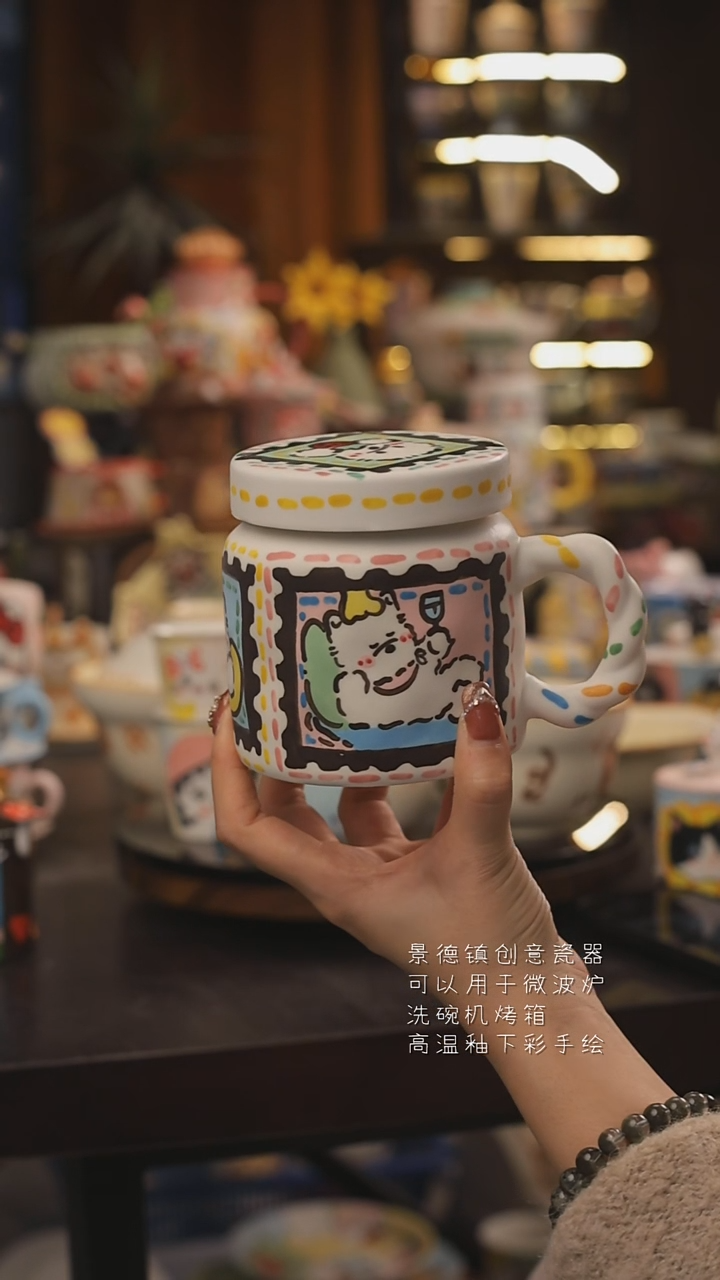 景德镇釉下彩绘设计师款式陶瓷