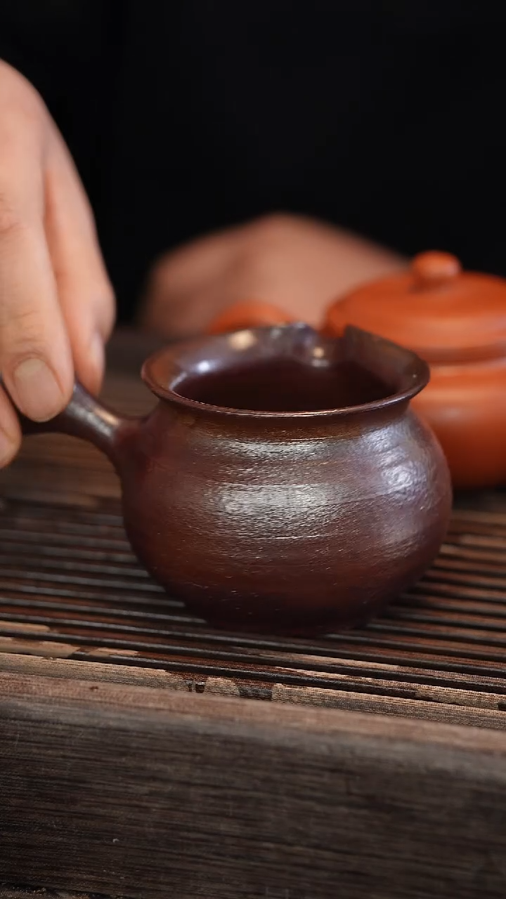 茶壶紫砂柴烧公道杯200cc