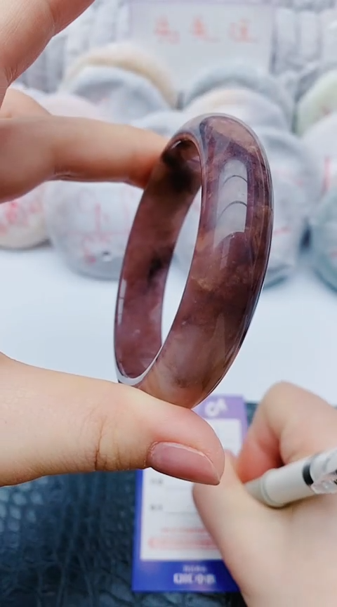 未镶嵌手镯石英质玉y136+59-60