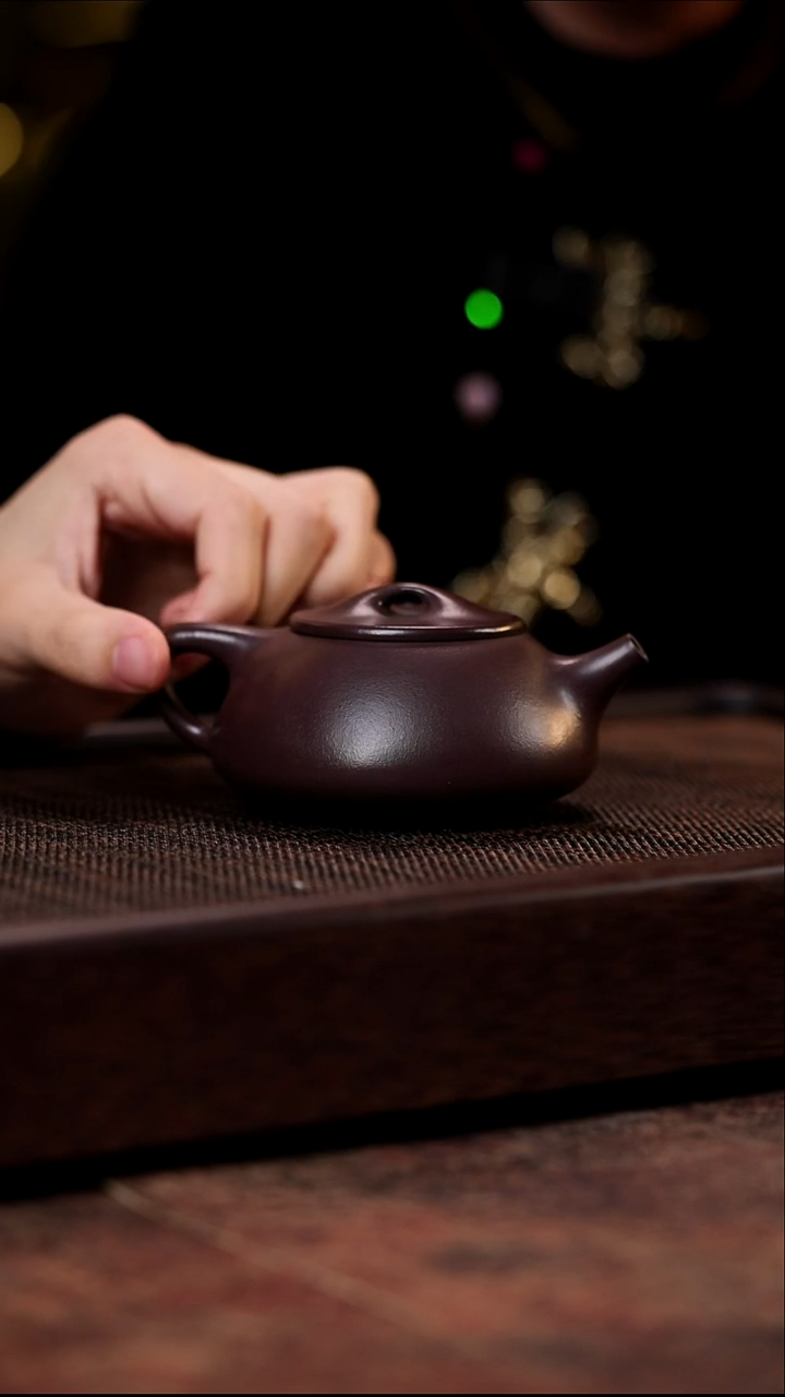 宜兴紫砂景舟紫泥景舟石瓢210cc