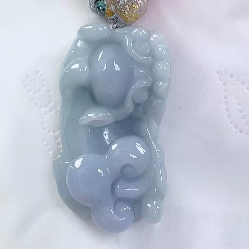 官方正品天然翡翠A货貔貅（多样性发货发一）宽23高41厚12送绳