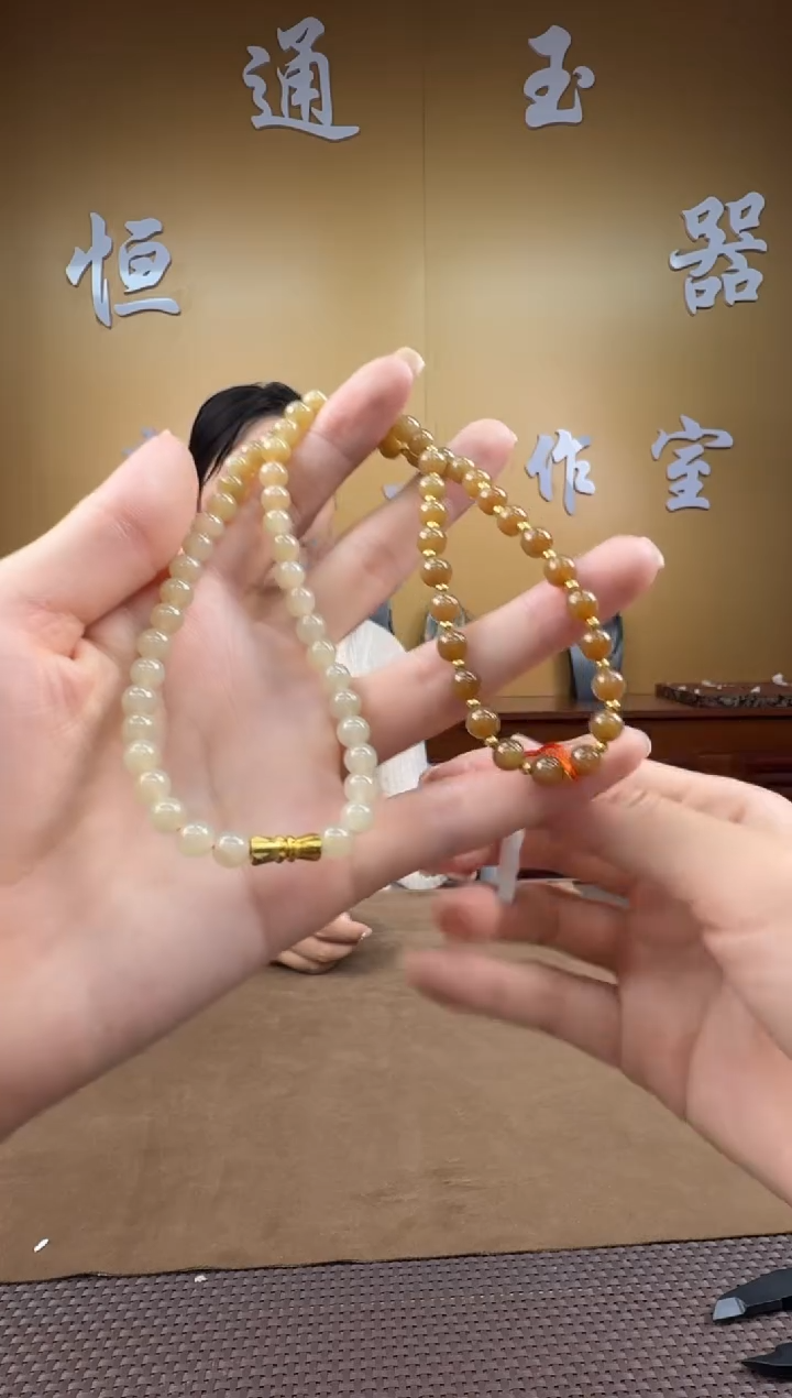 颈饰未镶嵌和田玉项链6mm