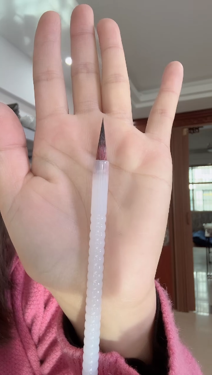 亚克力白螺纹紫红小楷2.0