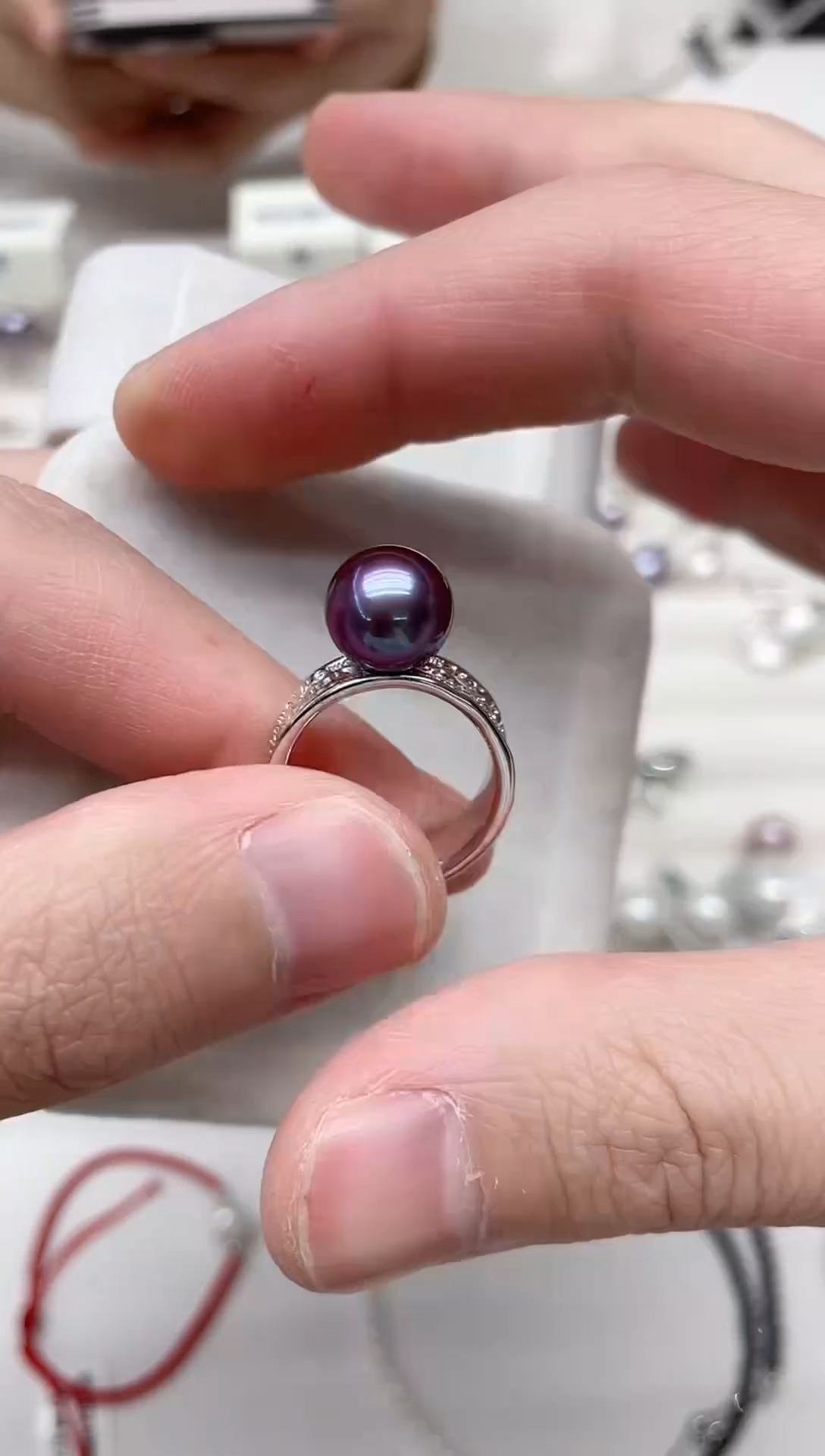 【闪购商品】淡水珍珠戒指银S925镶嵌戒指