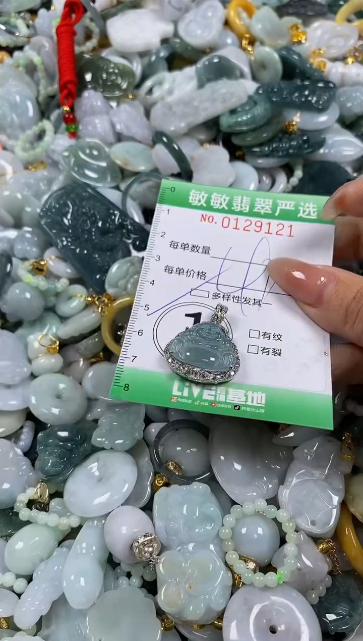 【闪购商品】翡翠颈饰未镶嵌闪购0129121多样性发其一