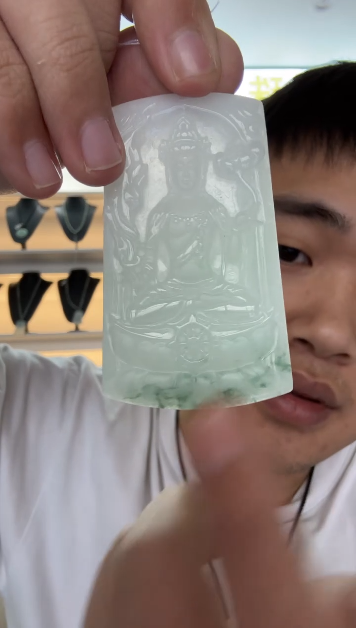 【闪购商品】翡翠颈饰未镶嵌天然翡翠A货孤品一件