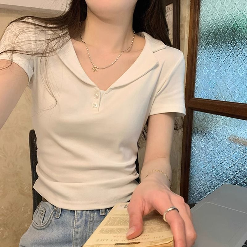 【晓晓】大码微胖休闲短袖t恤女装2025新款夏季正肩遮肉显瘦上衣