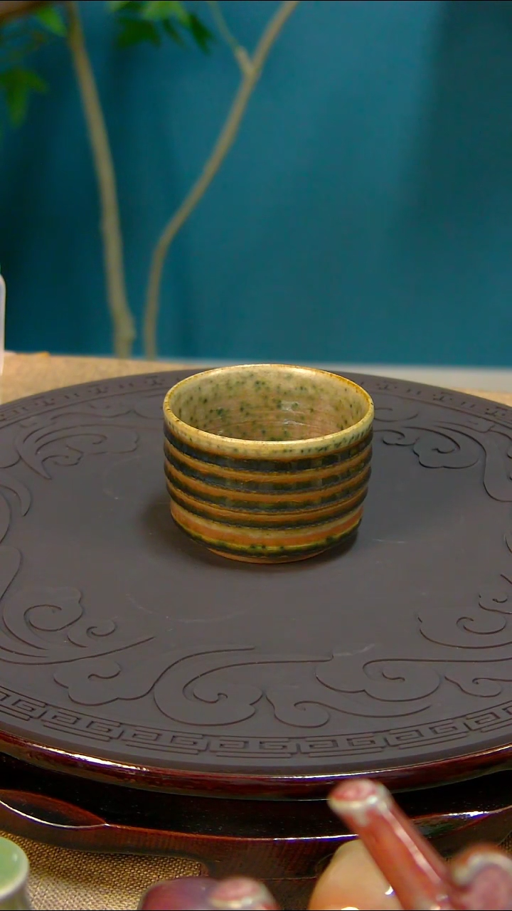 杯原产地钧尚源钧瓷炫纹杯