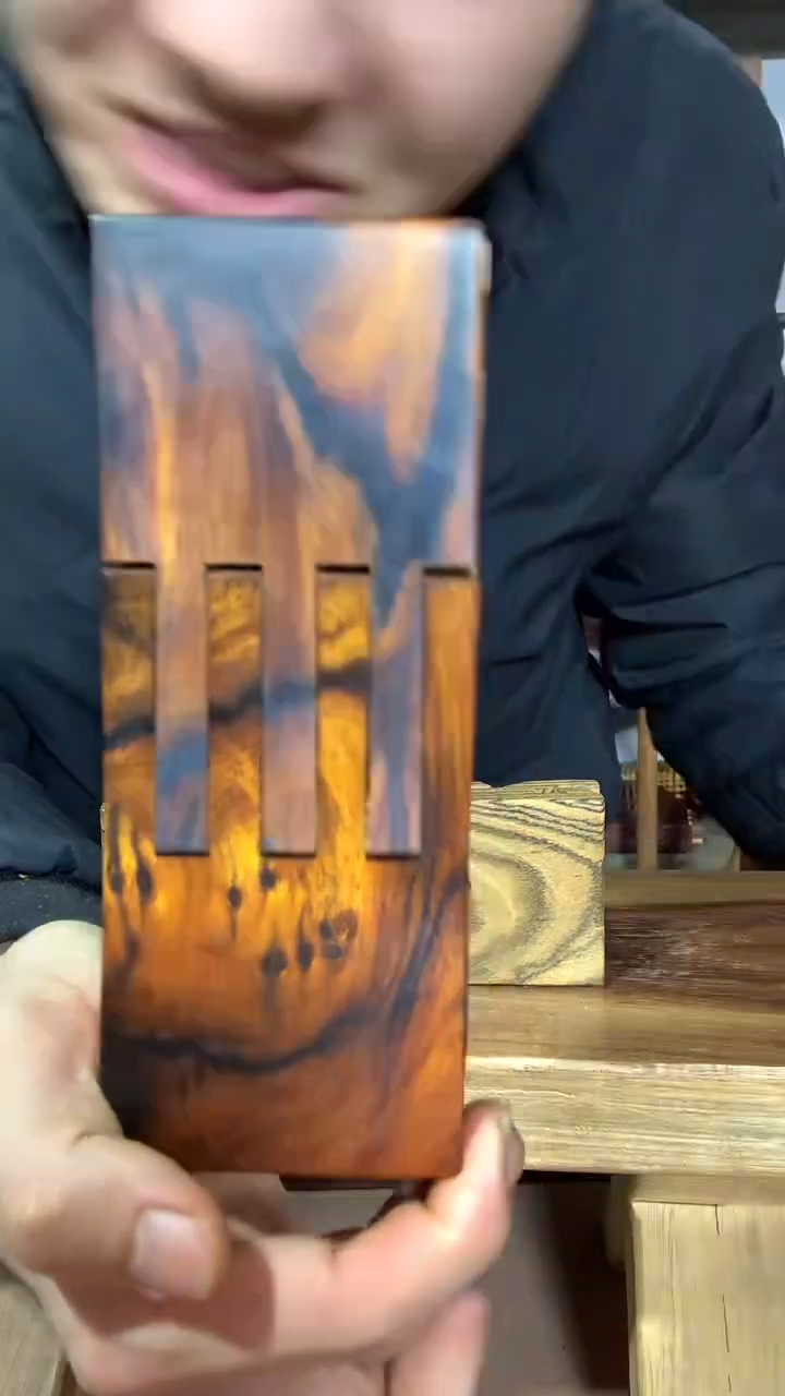 红酸枝木类用****3鲁班凳把件