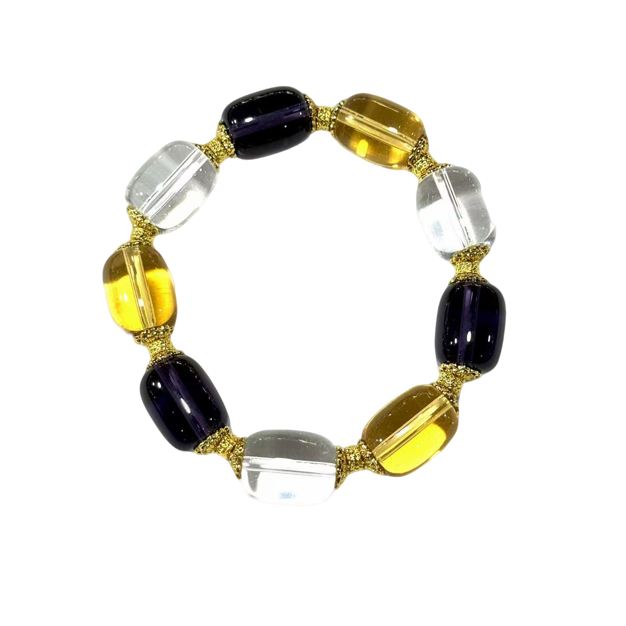 【符老板】s1344-国风设计款蓝针桶珠DIY手串-赠礼盒