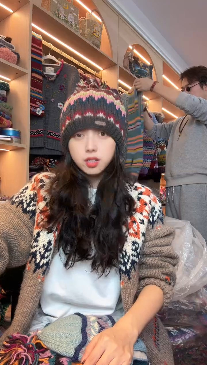 绵羊毛纯手工明星同款