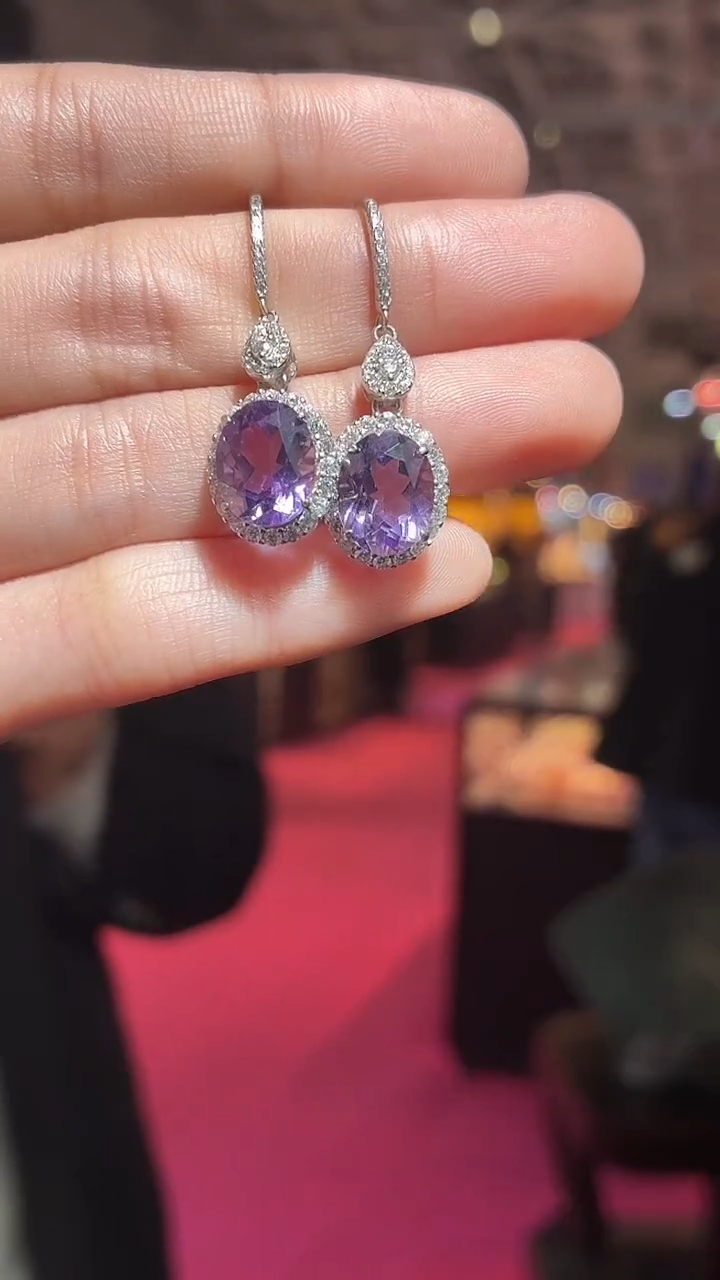 银S925镶嵌耳饰水晶（扎德严选）