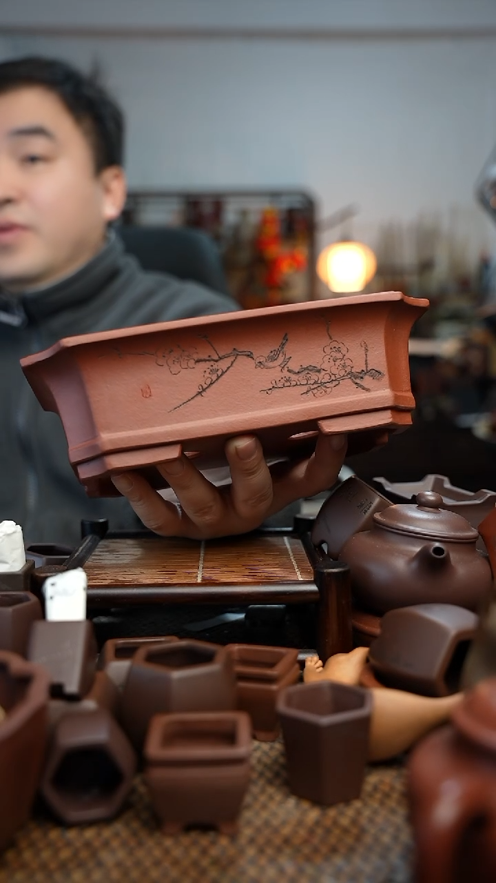 紫砂花盆長木軒精品紫砂