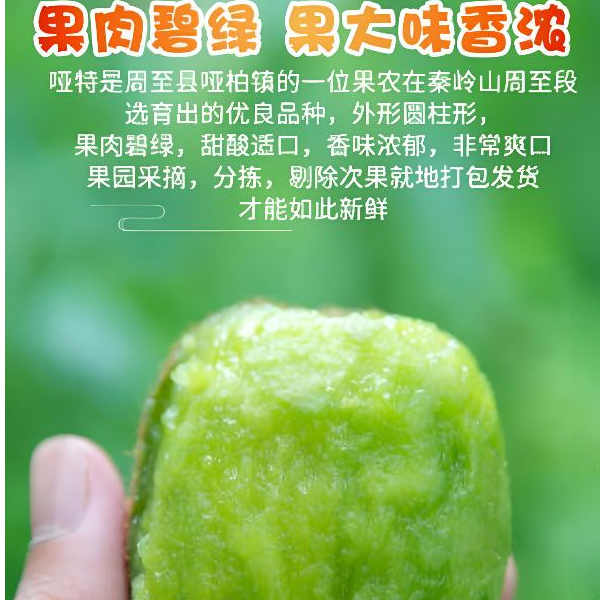 【陕西周至】亚特奶油猕猴桃产地直发新鲜现摘现发软糯多汁