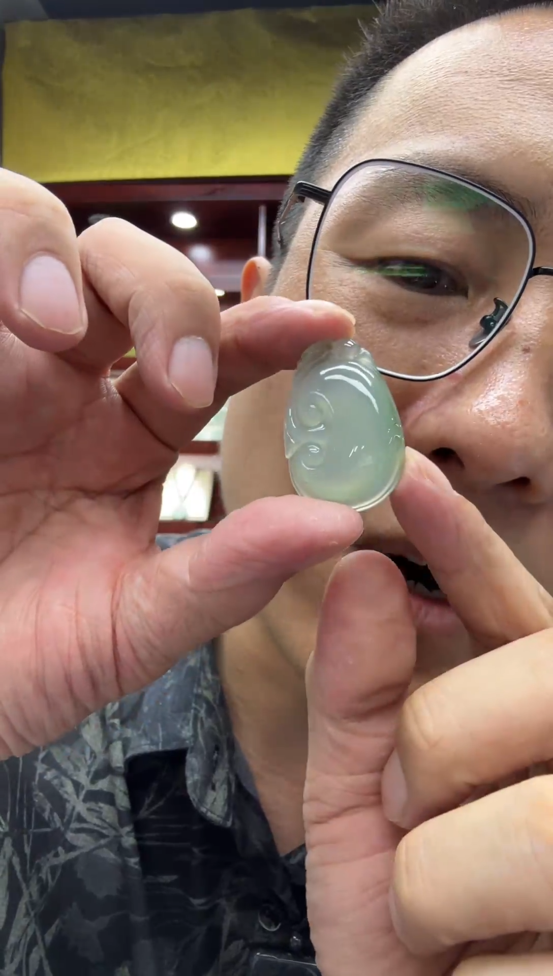 翡翠未镶嵌挂件A货翡翠多样性孤品