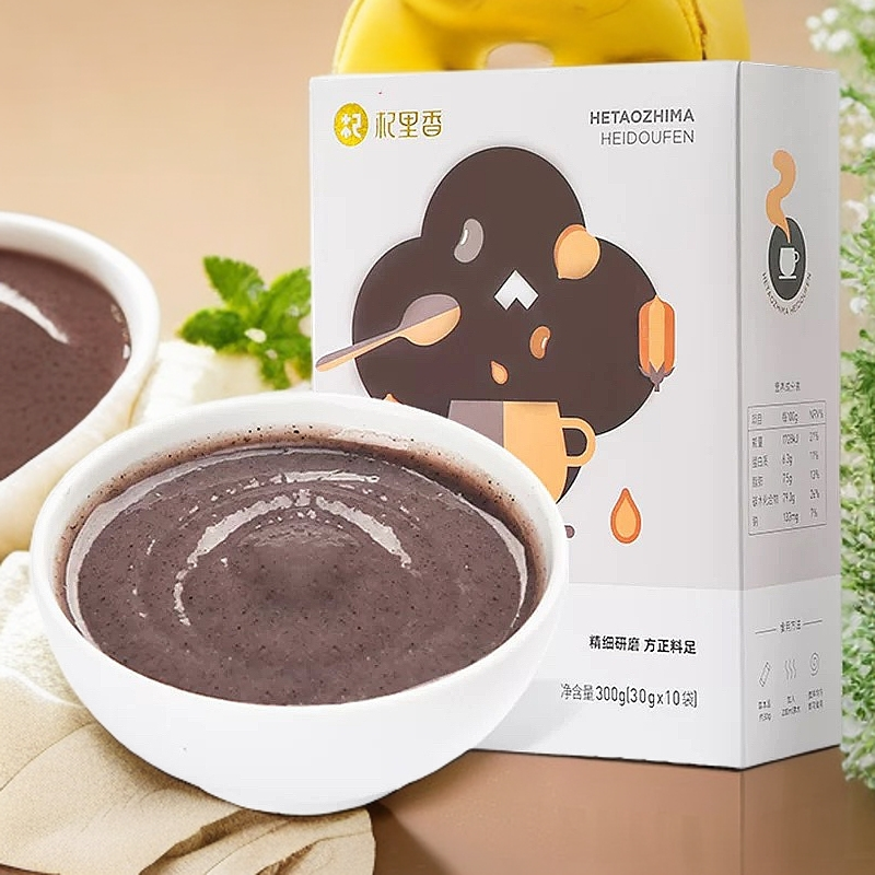 杞里香【杞里香】核桃芝麻黑豆粉 300g盒装官方正品正宗 便携早餐