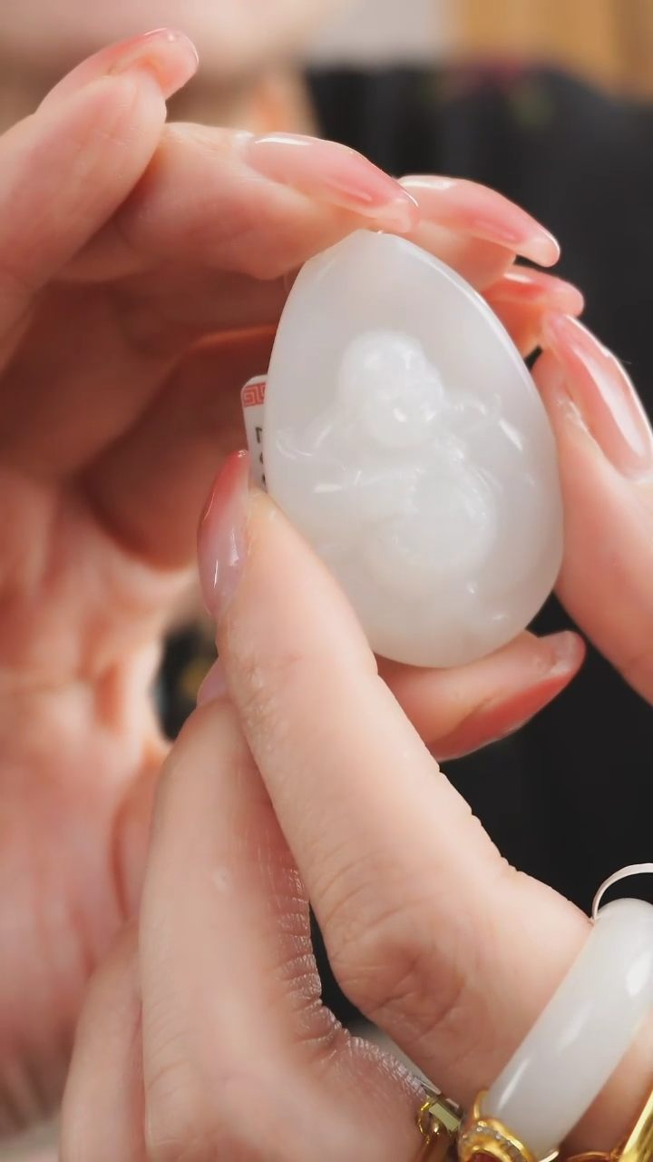 【闪购商品】和田玉（白玉）颈饰未镶嵌新疆金山料白玉佛公