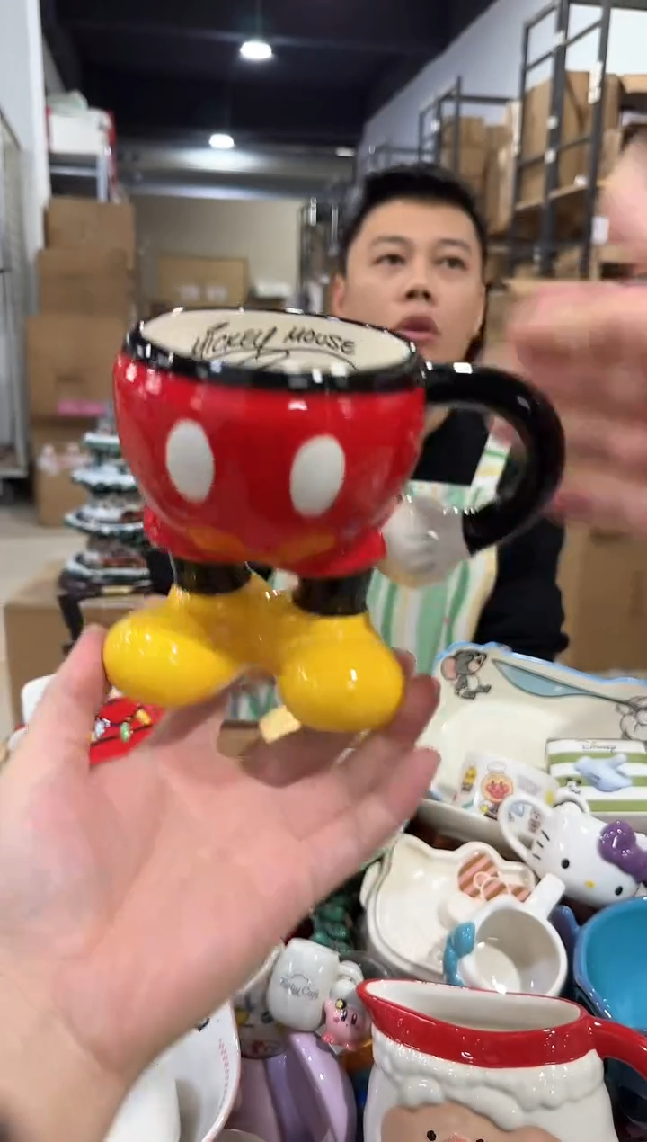 瓷片B款米奇半身杯