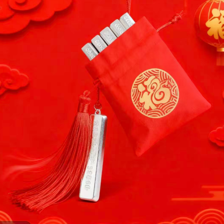 首饰袋 27g小方条实心乔迁居家装饰摆件送礼佳品