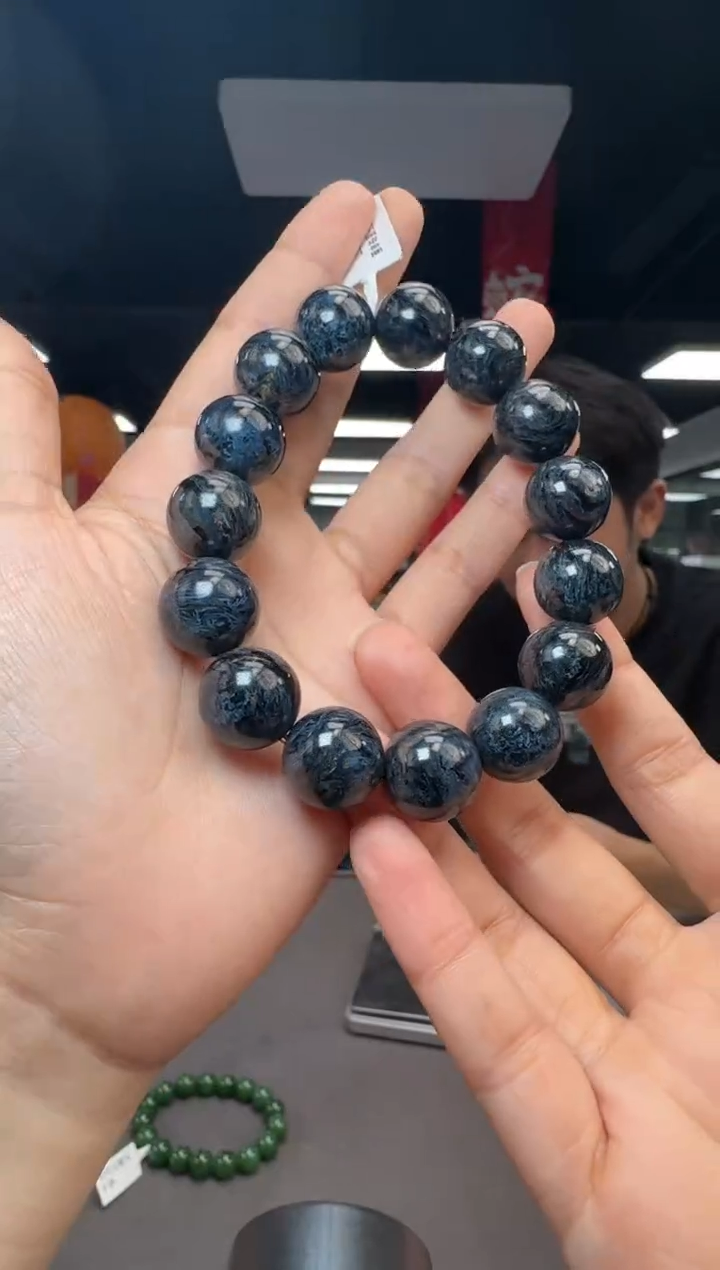 【闪购商品】木变石手串未镶嵌彼得石圆珠单圈手串15-16mm