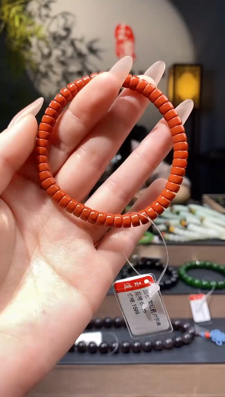 【闪购商品】玛瑙/玉髓1未镶嵌6mm药片手串