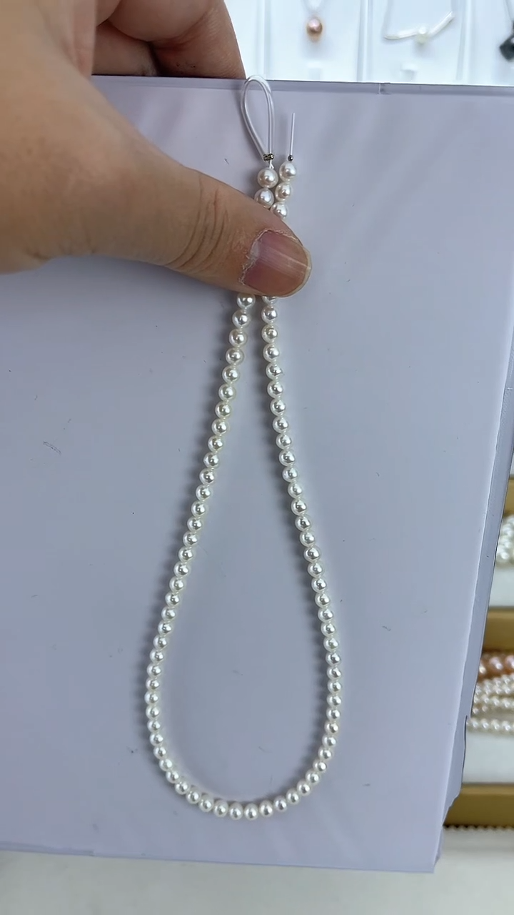 【闪购商品】淡水珍珠颈饰未镶嵌18天然极光珍珠小米珠4-5几乎无暇