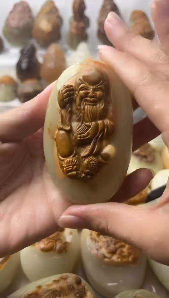 石材方解石手把摆件不退换寿星