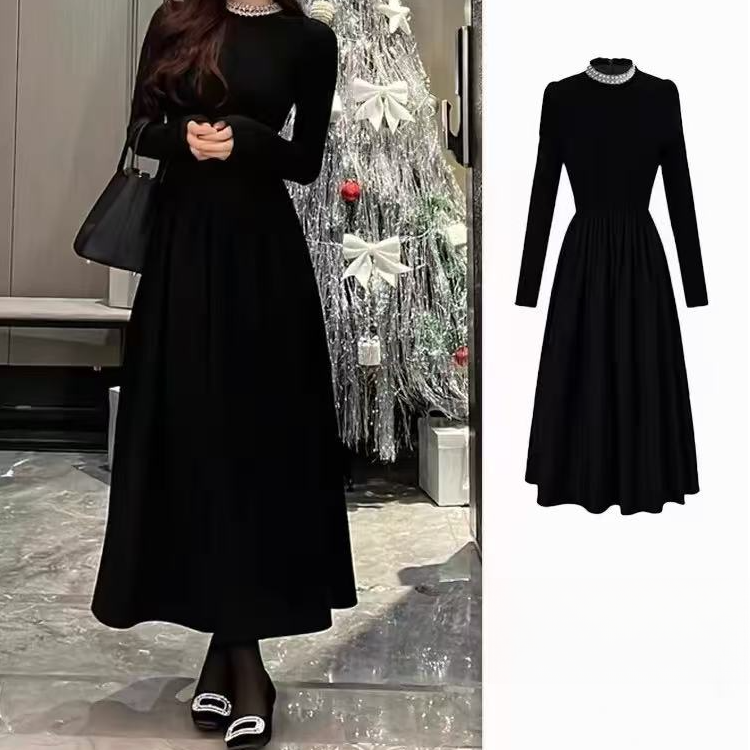 XIE9 赫本风百搭连衣裙1771