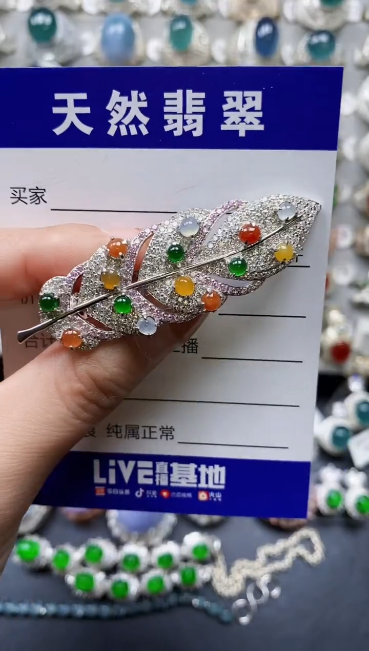 【闪购商品】翡翠颈饰银S925镶嵌0162