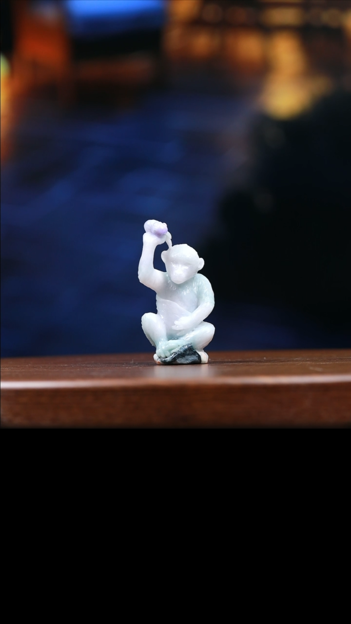 【闪购商品】翡翠摆件未镶嵌灵猴献瑞