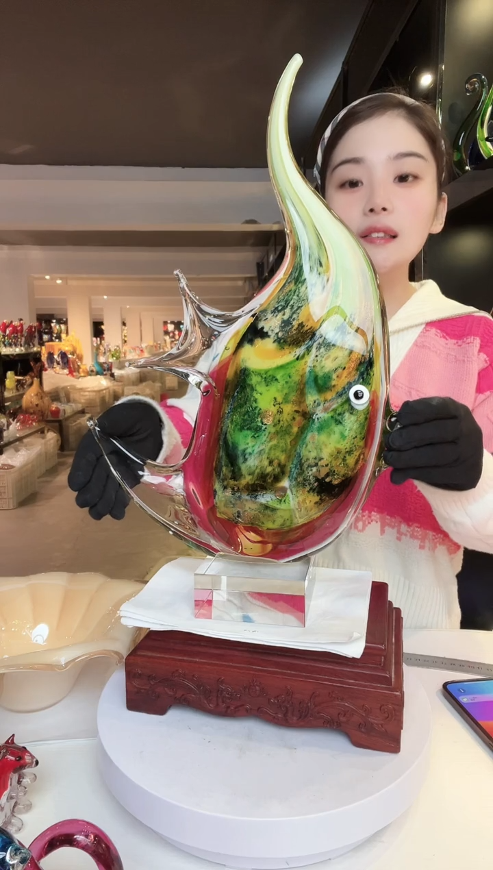 【闪购商品】茶盏纯手工热塑鱼