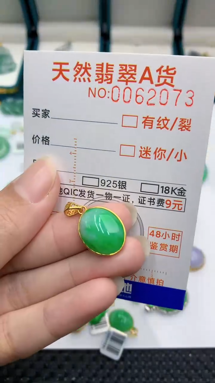 【闪购商品】翡翠颈饰银S925镶嵌            8