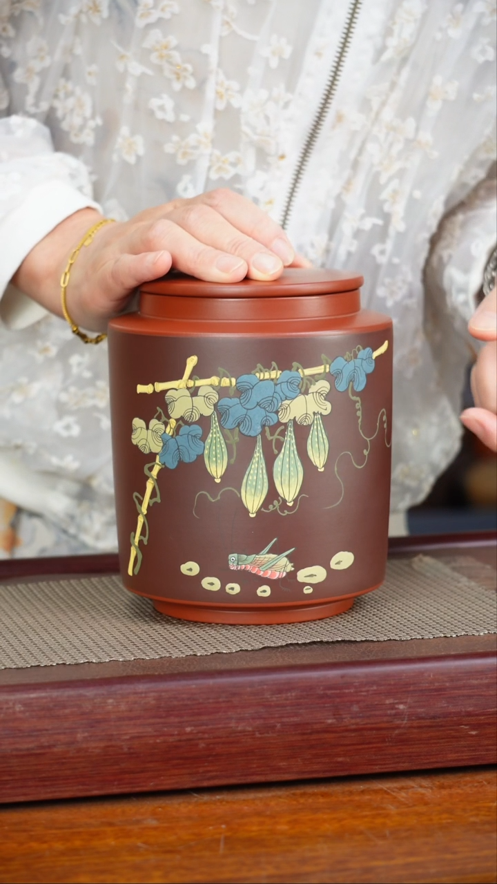 宜兴原矿紫砂茶叶罐
