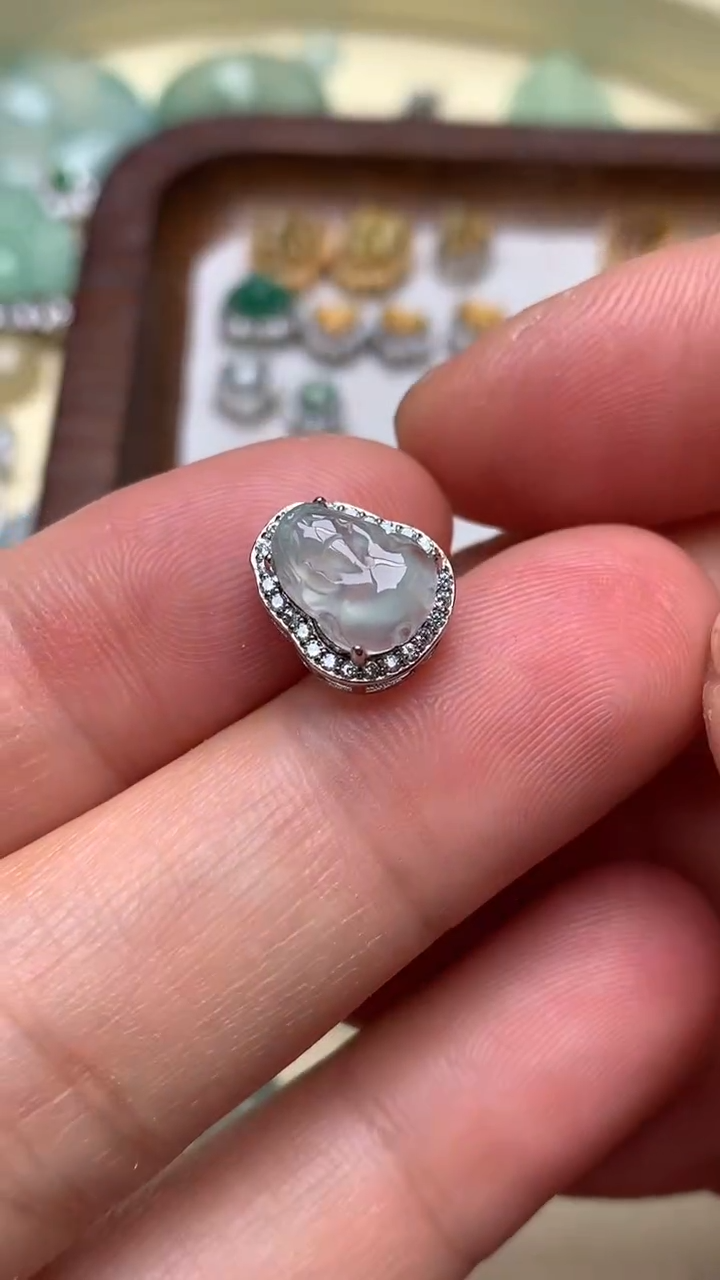 【闪购商品】翡翠颈饰银S925镶嵌翡翠镶嵌貔貅