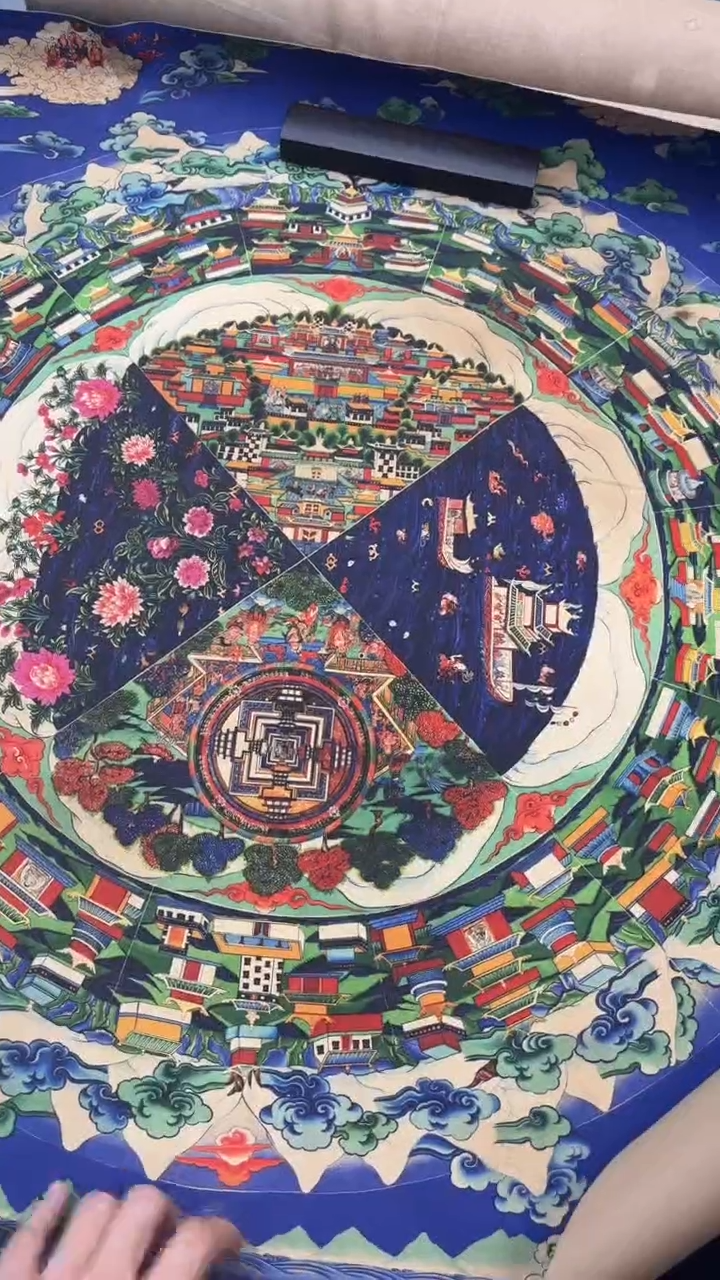 装裱画精美唐卡艺术绘画作品