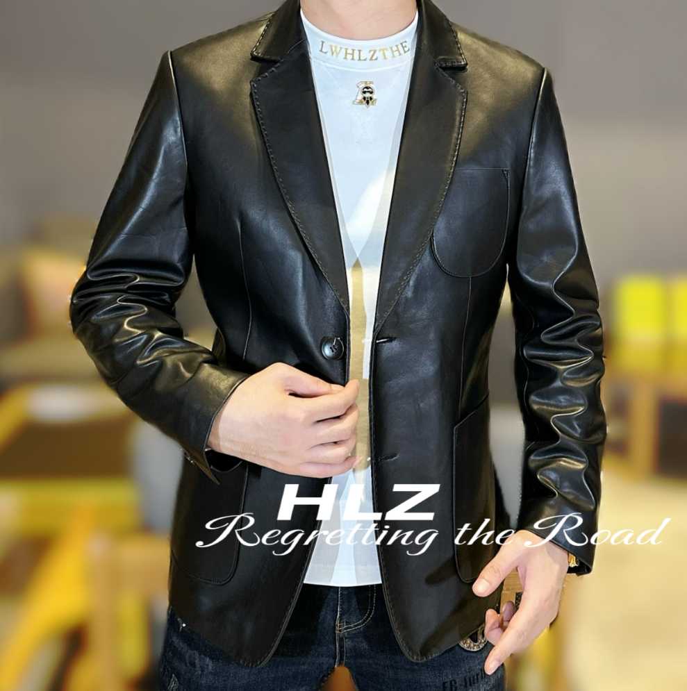 2025秋季新款商务男士百搭休闲修身个性时尚韩版潮流标准西装外套