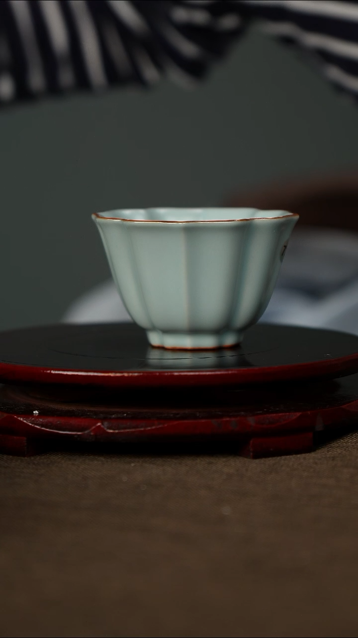 全品  海棠杯 带底款