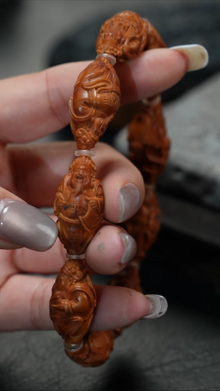 手串/手链橄榄核鱼子精品核文化