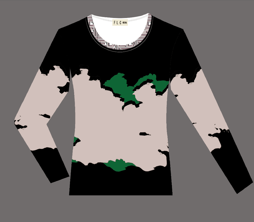 2026年新款F迪限定女圆领长袖洋气个性时尚 印花T恤女