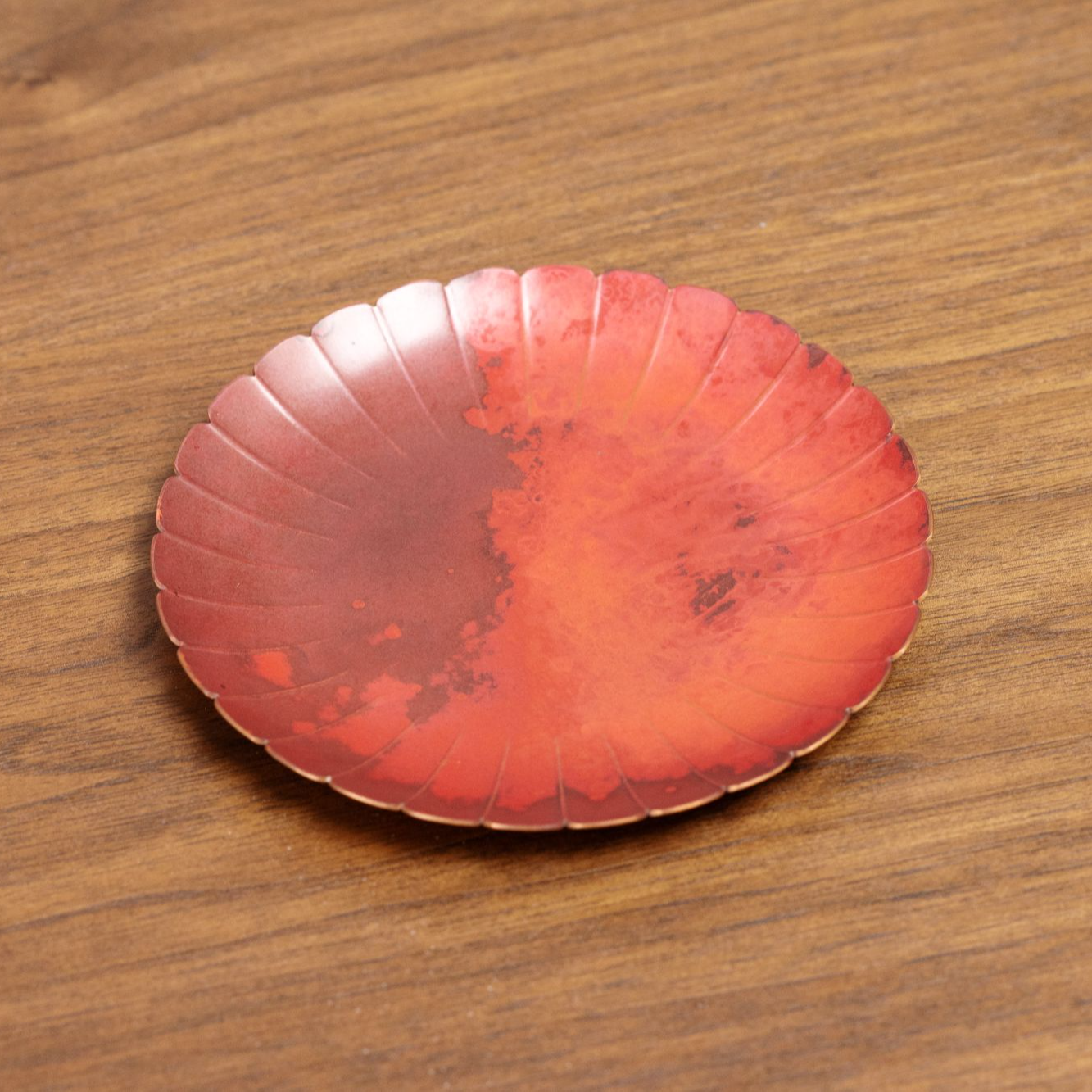 ZENBOTON/臻宝堂[特]斑紫铜菊瓣壶承