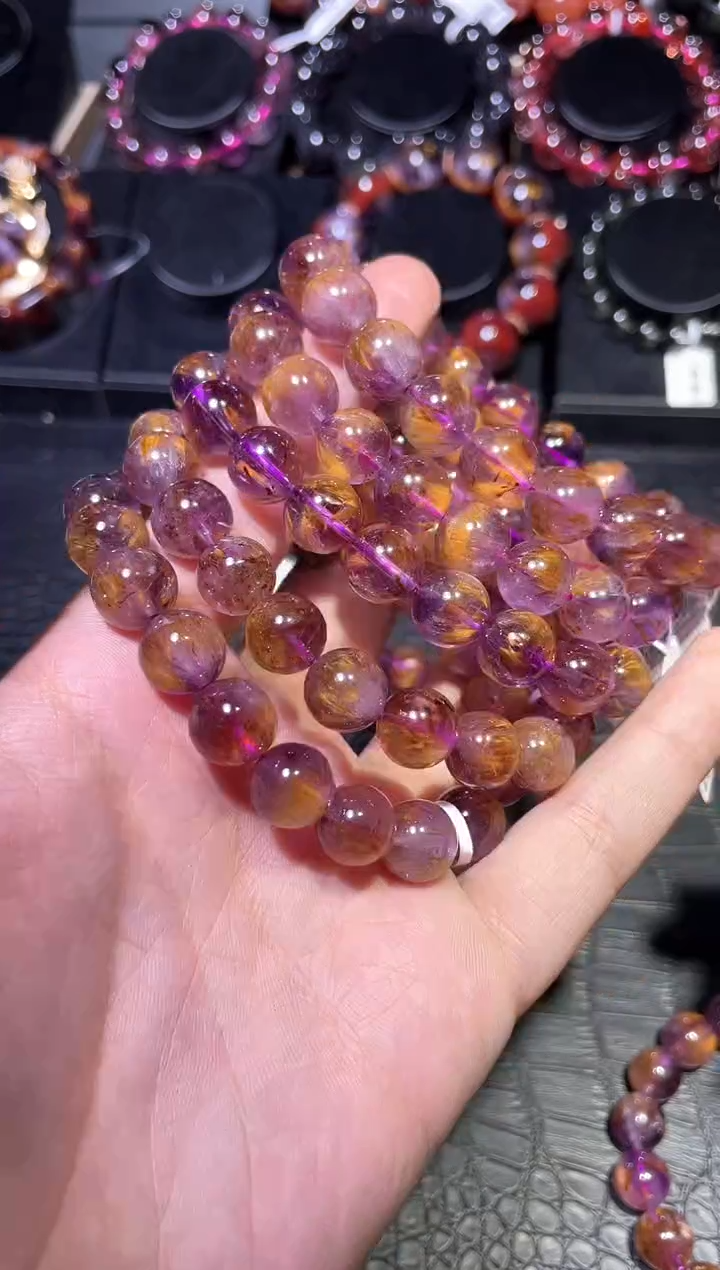 【闪购商品】水晶手链未镶嵌紫钛单圈A11（多样性发其一）