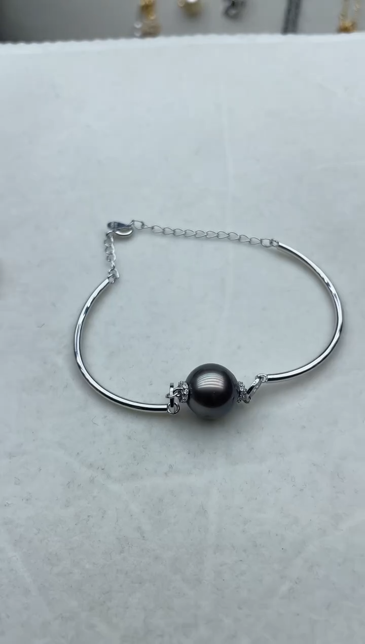 【闪购商品】海水珍珠手链银S925镶嵌89