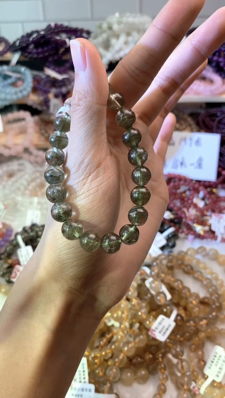 【闪购商品】水晶手链未镶嵌绿幽灵