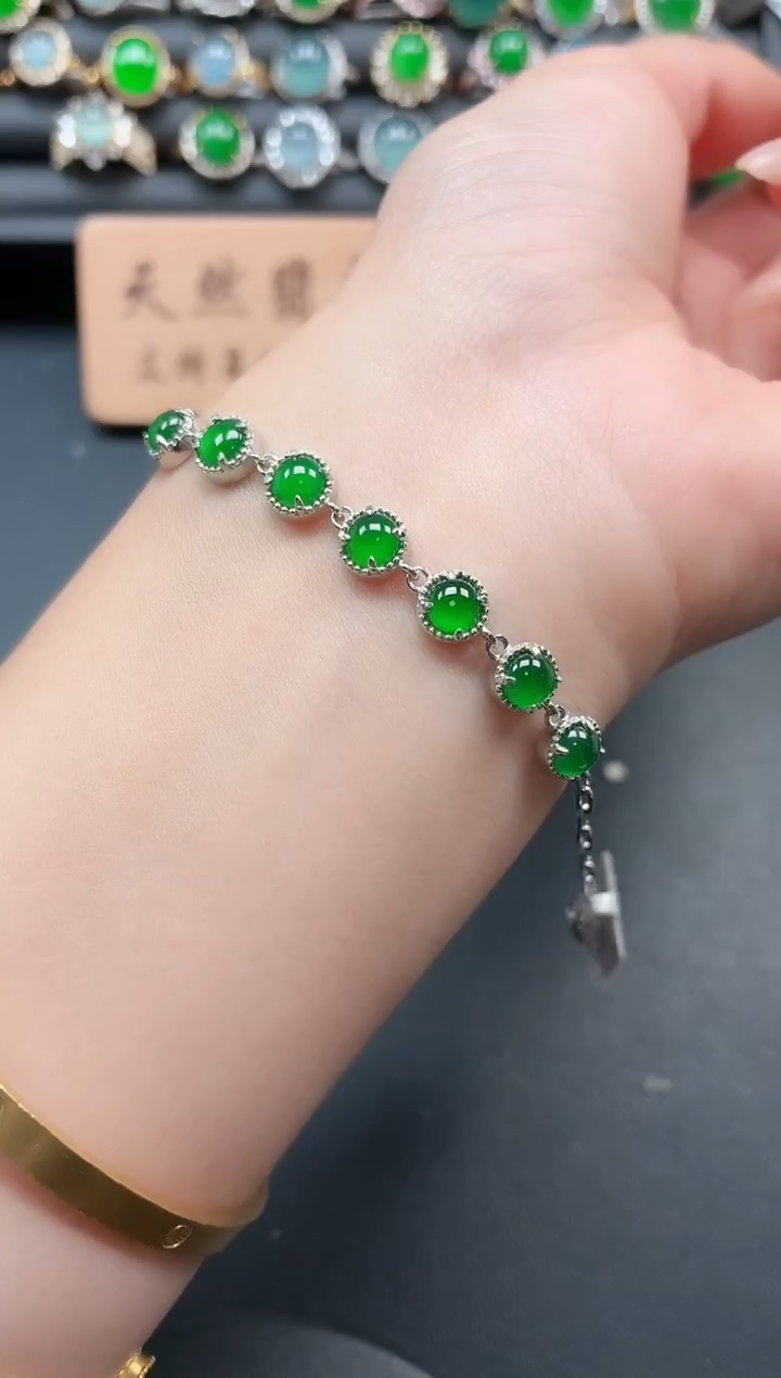 银S925镶嵌戒指翡翠1111