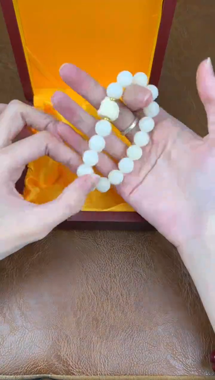 闲得文玩阁白玉菩提链接@@LSC047