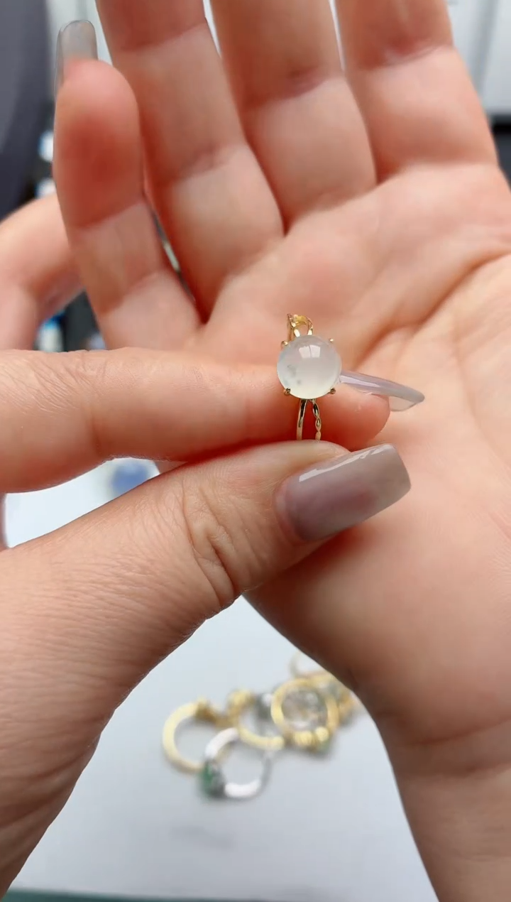 银S925镶嵌戒指翡翠.