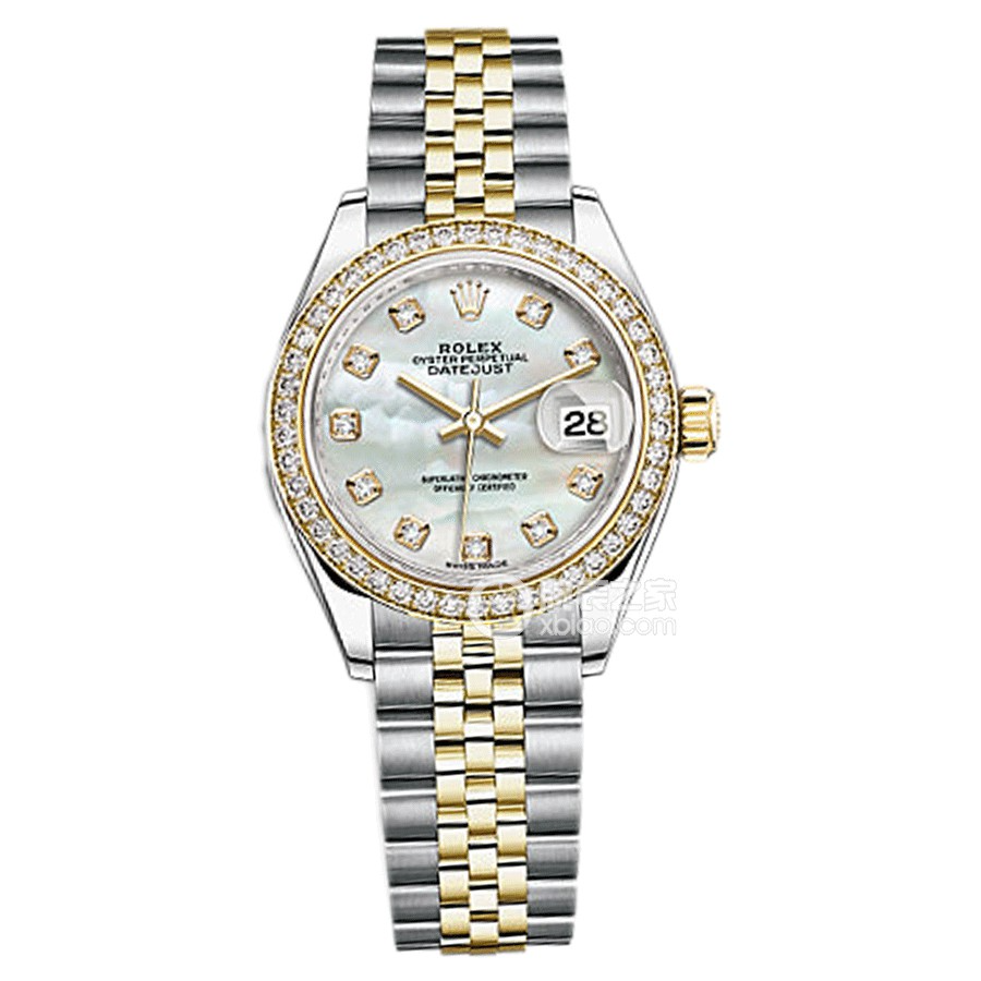 未使用 Rolex/劳力士 女装日志279383/28表径白色贝母盘/25年全套