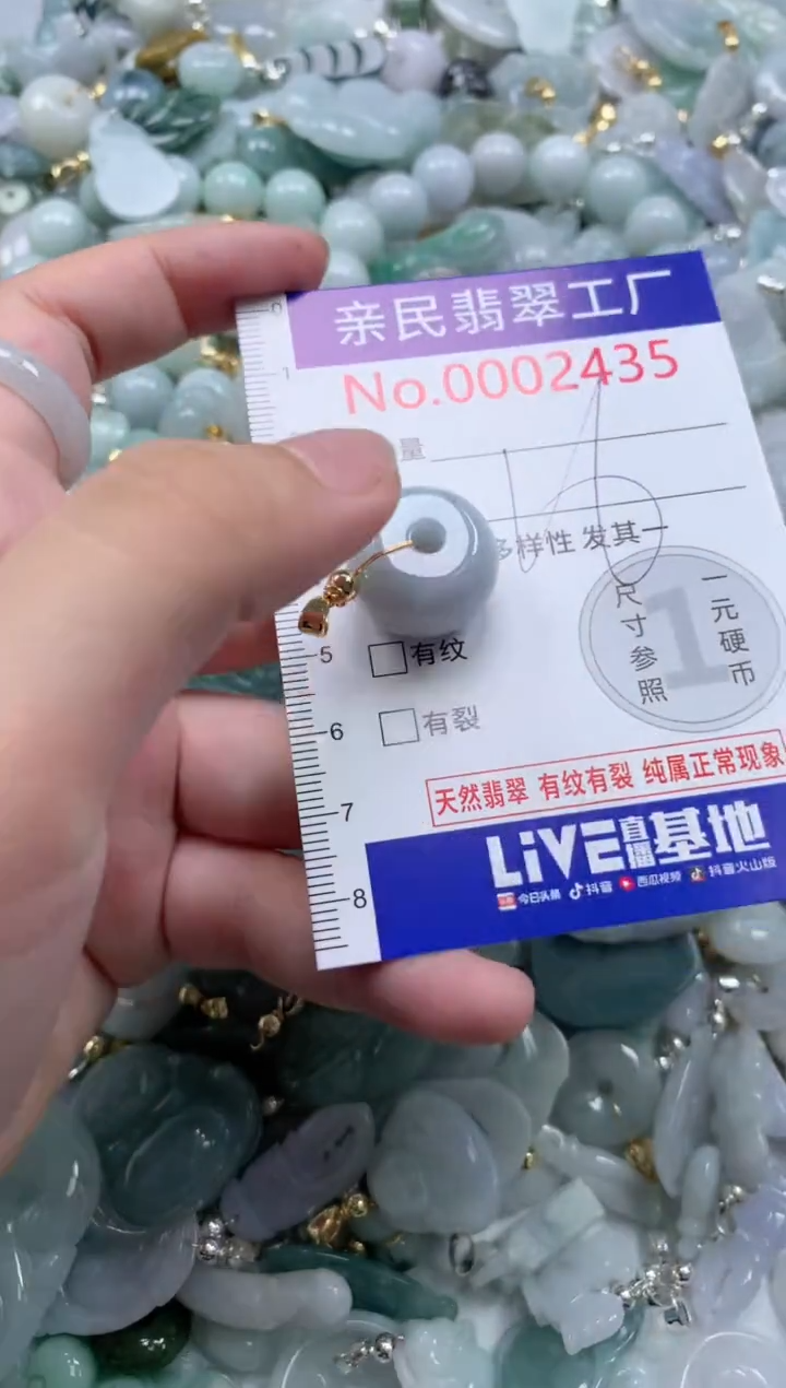 翡翠未镶嵌吊坠(不含链)2435